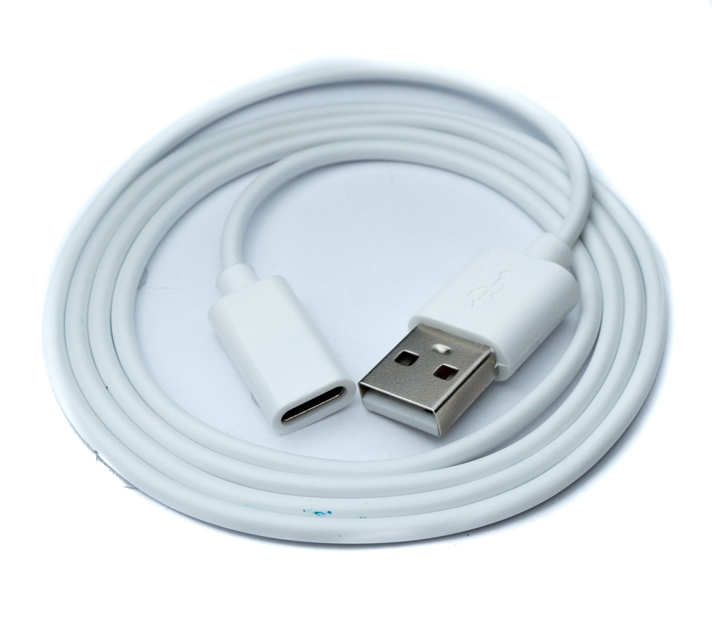 SYSTEM-S USB 2.0 cable 100 cm charging cable for Huawei M Pen 2 Pencil in white 