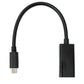 SYSTEM-S HDMI cable 25 cm 1080p standard female to USB 3.1 Type C male black