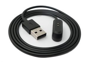 SYSTEM-S USB 2.0 Kabel 100 cm Ladekabel für Oppo Watch Free Smartwatch in Schwarz