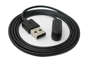 SYSTEM-S USB 2.0 cable 100 cm charging cable for Oppo Watch Free Smartwatch in black