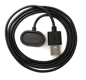 SYSTEM-S USB 2.0 Kabel 100 cm Ladekabel für Realme Band 2 Smartwatch in Schwarz