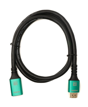 Cavo HDMI 2.1 adattatore da 100 cm tipo A maschio a femmina in nero