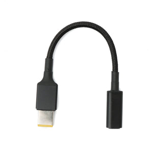 SYSTEM-S USB 3.1 Kabel 16 cm Typ C Buchse zu Rectangle 11,0 x 4,5 mm Stecker geflochten