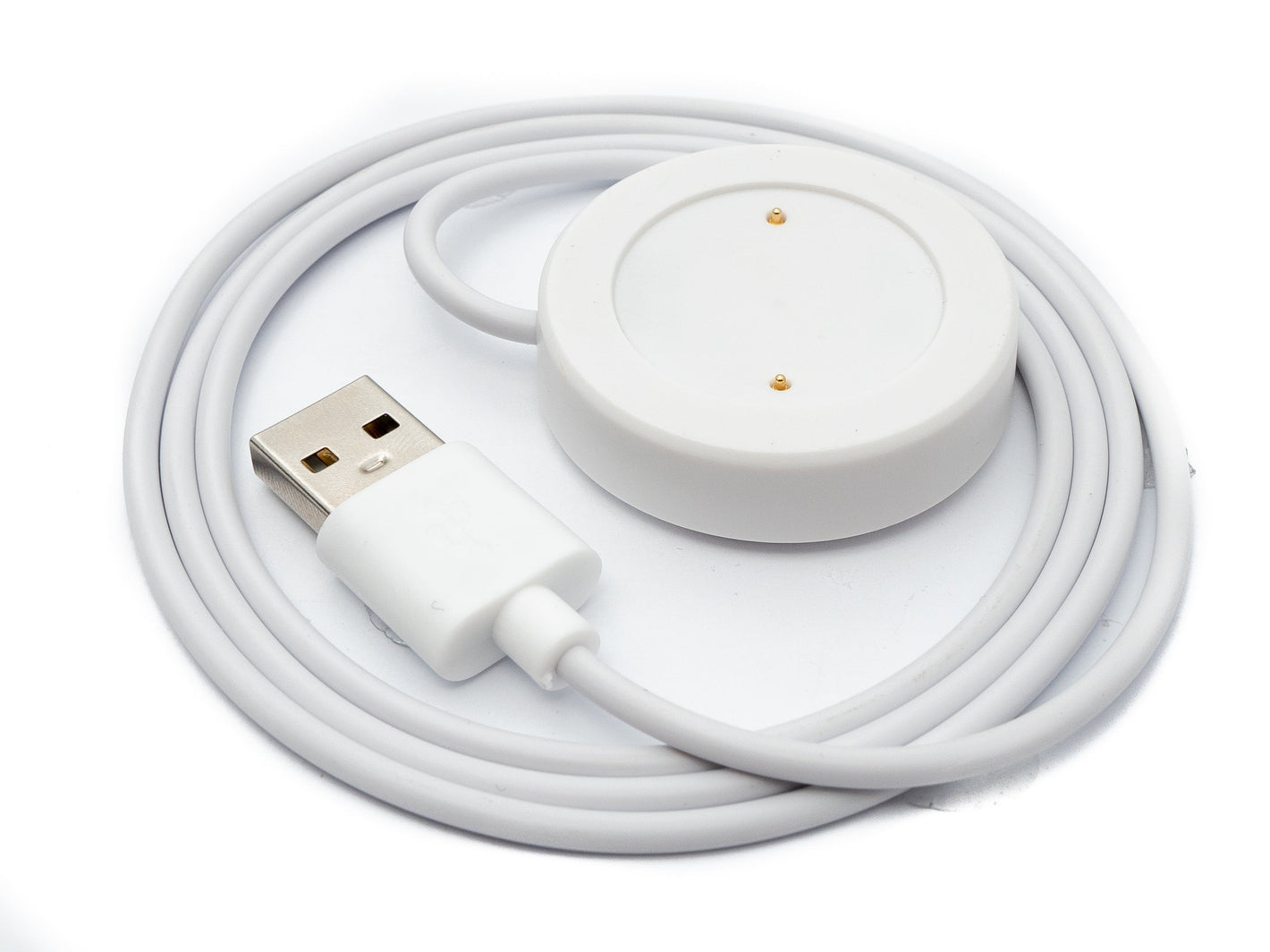 Cable USB 2.0 SYSTEM-S Estación de carga de 100 cm para smartwatch Honor Watch GS3 en color blanco