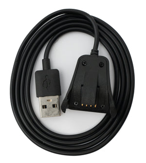 SYSTEM-S USB 2.0 Kabel 100 cm Ladekabel für TomTom Runner 2 3 Spark 3 Smartwatch Schwarz