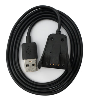 Cable USB 2.0 SYSTEM-S Cable de carga de 100 cm para Smartwatch TomTom Runner 2 3 Spark 3 Negro