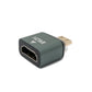 Adattatore HDMI da presa standard 4K a cavo mini plug in grigio