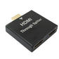 SYSTEM-S HDMI Y Adapter 4K Standard Stecker zu 2x Standard Buchse Kabel in Schwarz
