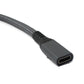 SYSTEM-S USB4 Kabel 50 cm Typ C Stecker zu Buchse 40 Gbit/s USB 4.0 geflochten in Grau