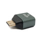 Adattatore HDMI da presa standard 4K a cavo mini plug in grigio