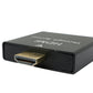 SYSTEM-S HDMI Y Adapter 4K Standard Stecker zu 2x Standard Buchse Kabel in Schwarz