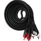 Cable SYSTEM-S Cinch 2 RCA de 1,8 m macho a adaptador AV estéreo macho en negro