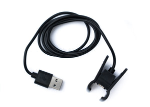 SYSTEM-S USB 2.0 Kabel 100 cm Ladekabel für Amazon Halo View Smartwatch in Schwarz