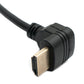 Câble HDMI 1.4 50 cm Adaptateur Type A Mâle vers Mâle Angle de Vis en Noir
