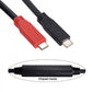 SYSTEM-S USB 3.1 One Way Kabel 8 m Typ C Stecker zu Stecker Repeater in Schwarz
