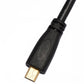 SYSTEM-S HDMI 2.1 Kabel 5 m Stecker zu Micro Stecker Adapter in Schwarz