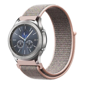 Bracelet SYSTEM-S 20 mm en nylon pour montre intelligente Huawei Watch en rose